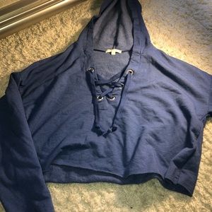 Cozy cropped pull over